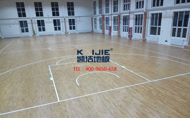 天津市西青區梨園監獄體育館運動木地板工程案例——凱潔地板