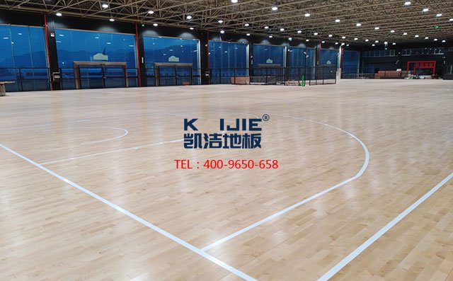 衡陽市鐵一中學生體育館運動木地板工程案例——凱潔地板