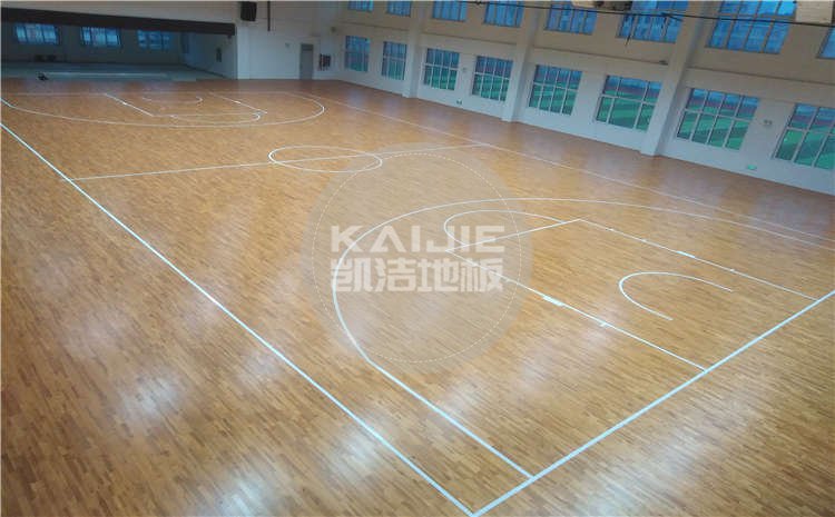 山東菏澤小學體育館運動木地板項目圖片