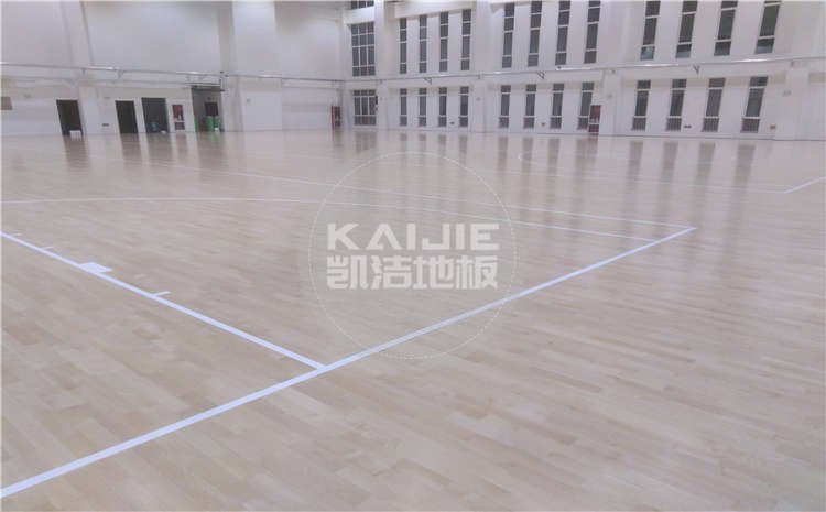 山東濟南大學體育館運動木地板案例圖片