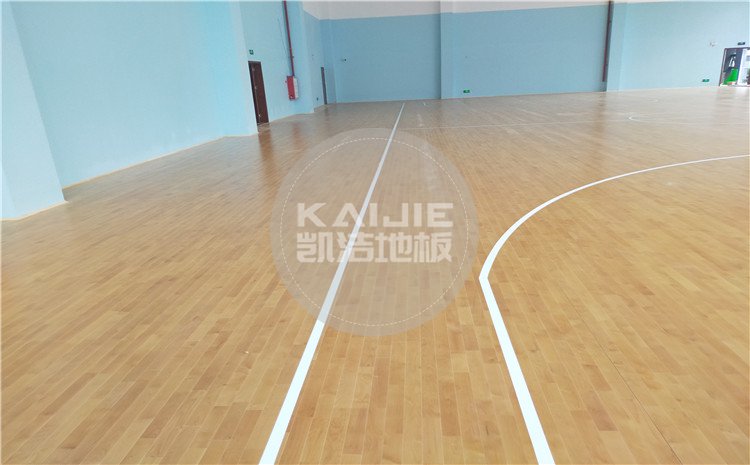 佛山南海區綠電能源有限公司體育館木地板案例-凱潔體育地板