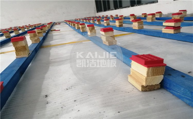 江西九江都昌第五小學體育館木地板案例—凱潔體育木地板廠家