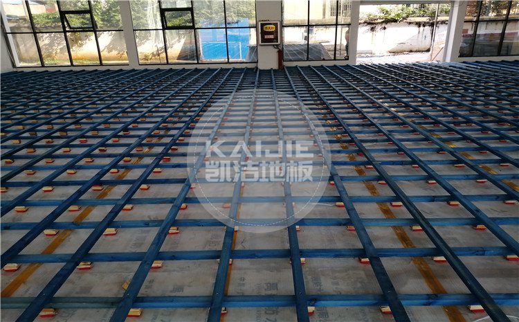 江西九江都昌第五小學體育館木地板案例—凱潔體育木地板廠家