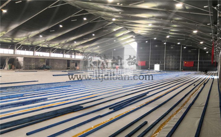 北京東五環常營體育館木地板項目-凱潔體育木地板廠家